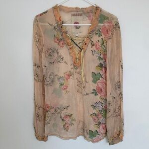 Johnny Was Floral Top